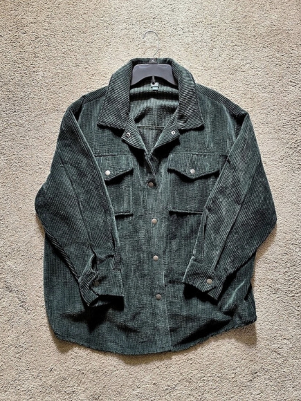 Wild Fable Corduroy Button-Down Shacket Green